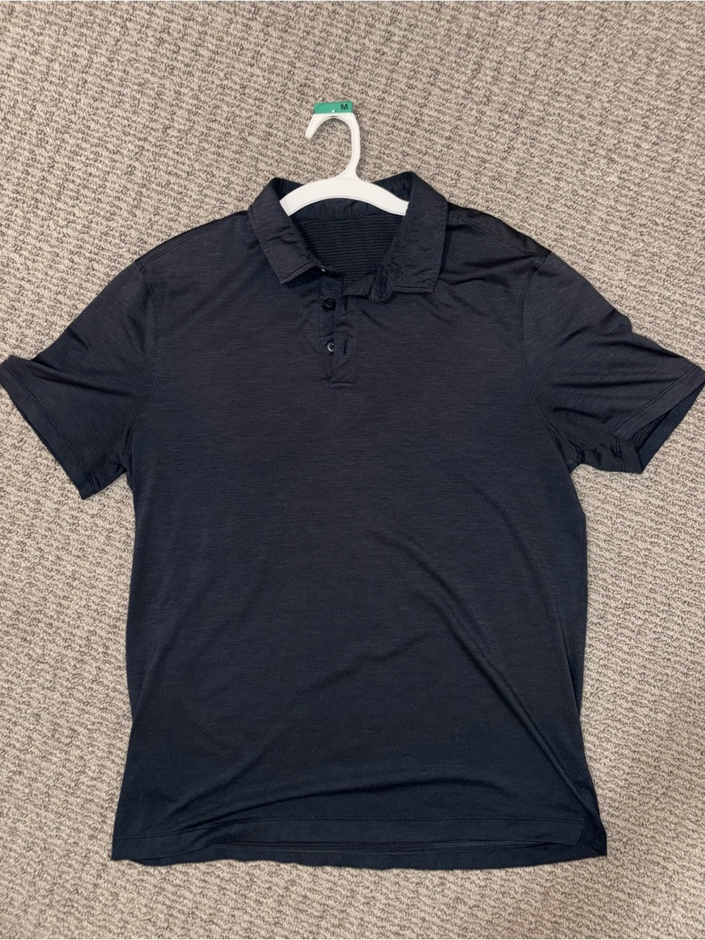 lululemon athletica Black Short Sleeve Polo - Size L
